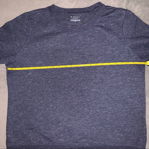 Tek Gear Basic Dark Navy Blue Marl Sweatshirt With Thumbholes - Picture 3 of 5